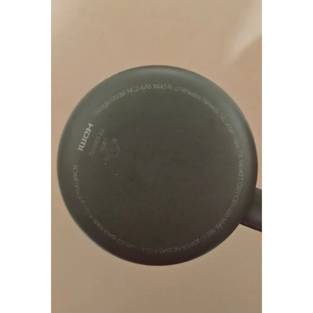 Google Chromecast 2nd Gen NC2-6A5 Digital Media Streamer Charcoal Black HDMI